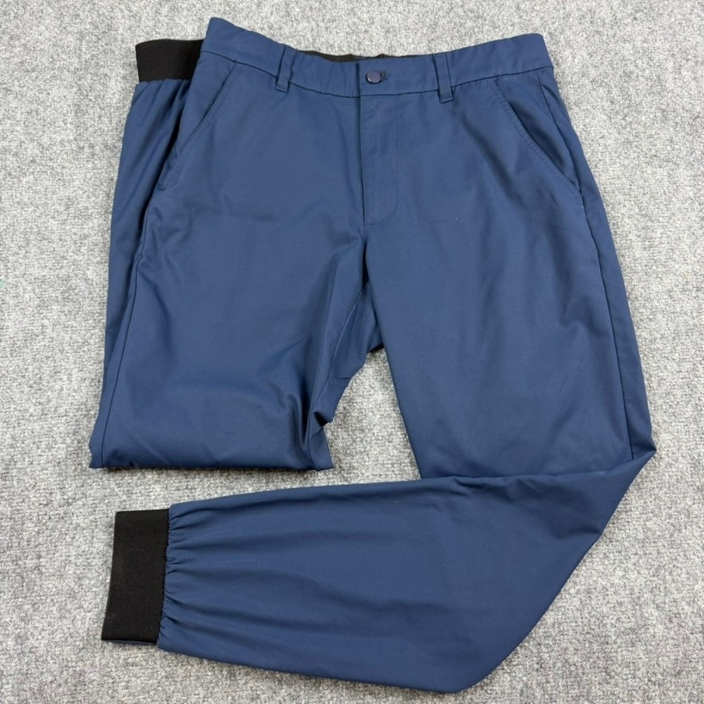 Good Good Golf Jogger Pants Mens 30 Navy Blue Tapered Cuffed Performance